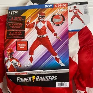 Halloween Costume - Power Rangers - Red Ranger, Boys Small 4-6